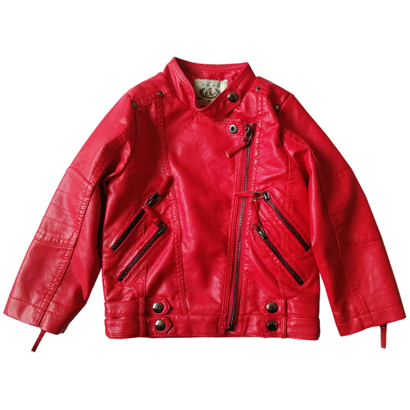 Streetwear Brand Red - Veste de noël en cuir Pu
