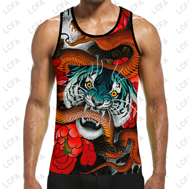 Streetwear Brand Red - LCFA-Maillot de Bain Imprimé en 3D