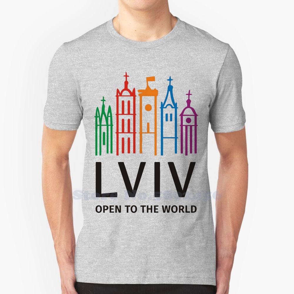 Streetwear Clothing Brand Logo - Lviv-T-shirt graphique unisexe, 100% coton, streetwear,