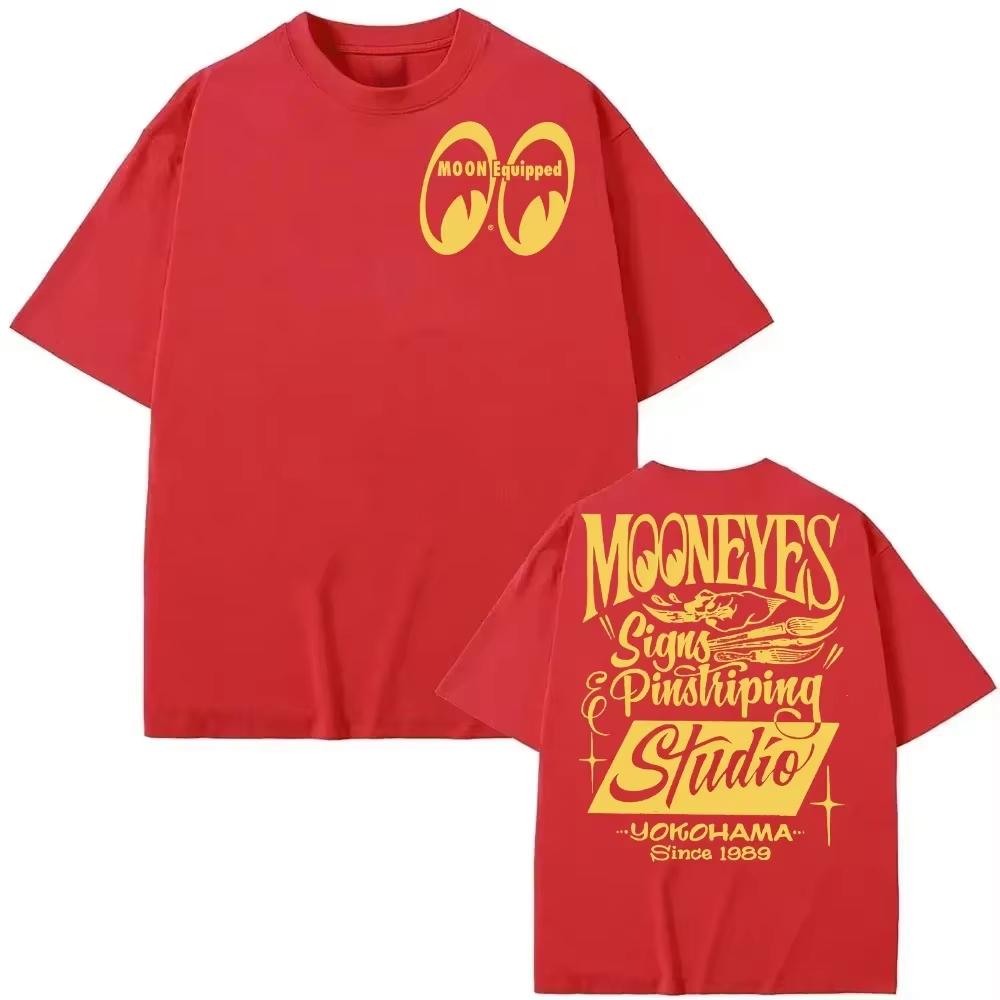Streetwear Brand Graphics - T-shirt en coton avec motif Moon