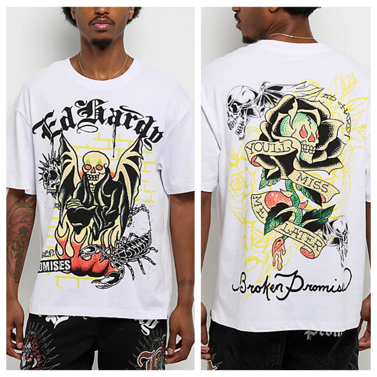 T-shirt en coton avec motif gr - Streetwear Brand Graphics avis et prix