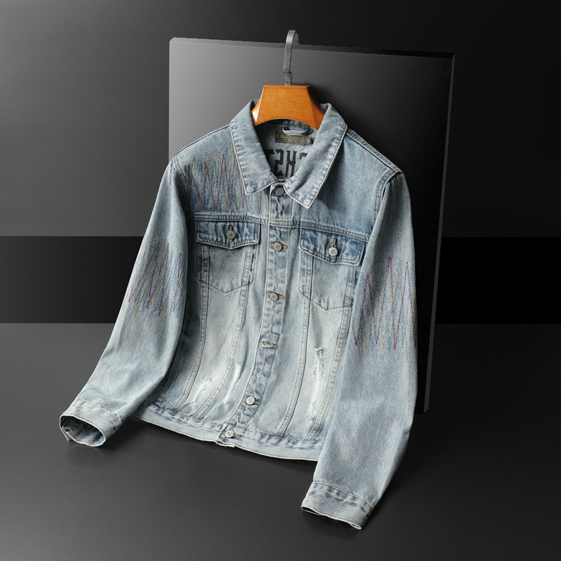 Veste en jean délavée vintage  - Streetwear High End Brand avis et prix