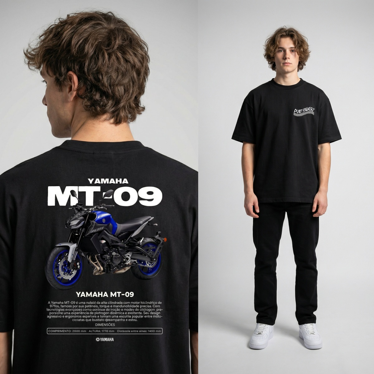 T-shirt de marque Yamaha MT-07 - Streetwear Brand Graphics avis et prix