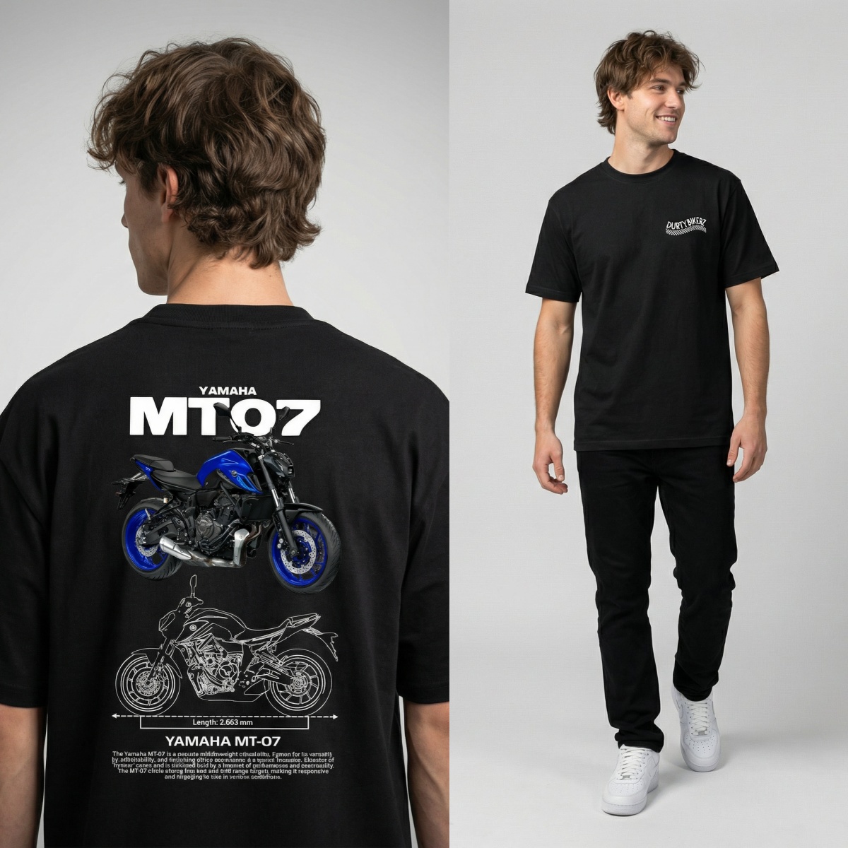 T-shirt de marque Yamaha MT-07 - Streetwear Brand Graphics avis et prix