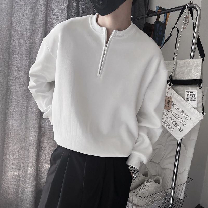 Sweat à capuche demi-zippé pou - Streetwear Brand Aesthetic avis et prix