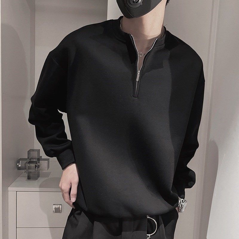 Sweat à capuche demi-zippé pou - Streetwear Brand Aesthetic avis et prix