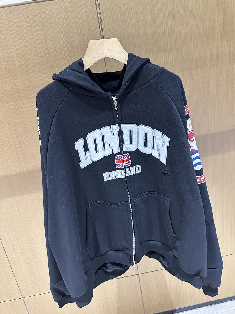 25S Sweat à capuche zippé unis - Streetwear Brands London avis et prix